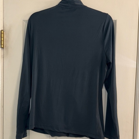 Nine West Women’s Teal Draped Long Sleeve Top - Size XL - Picture 3 of 6